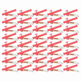 4Bags Fishing Line Sinker with Metal Snaps ABS Slider Clip Outdoor Fishing AccessoriesBlack