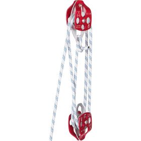 VEVOR Twin Sheave Block and Tackle 1/2" x 100Ft Twin Sheave Block with Braid Rope 30-35KN 6600-7705LBS Double Pulley Rigging
