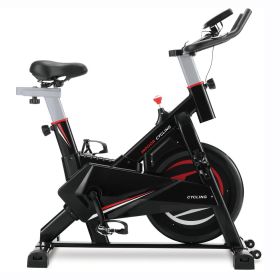 Gym Fitness Indoor Cycling Trainer Quiet Stationary Spinning Bike with Holder (Option: as picture)