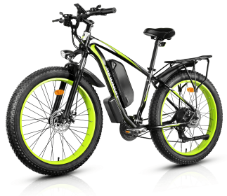 Ebike,1000W Motor,48V13Ah Battery,26 Inches,Maximum Speed 45KM (Color: green)