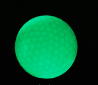 Led Golf Ball Flashing Ball Golf Supplies (Color: green)