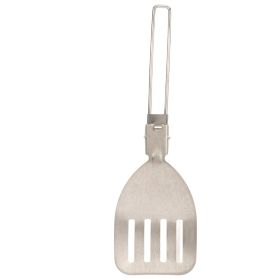 Stainless Steel Folding Spatula Latch Design Lightweight Portable Folding Food Spatula for Outdoor Camping Cooking Spatula (Option: Leakage shovel)