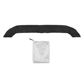 Bimini Top Replacement Cover Oxford Cloth Foldable Rainproof Waterproof Sun Shade Boat Canopy Black (Option: as picture)