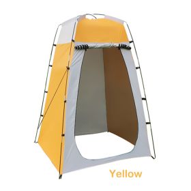 Camping Tent for Shower 6FT Privacy Changing Room for Camping Biking Toilet Shower Beach (Color: yellow)