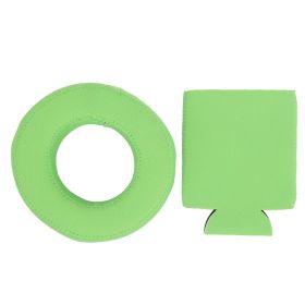 330ml Can Sleeves Drink Floats Cover Neoprene Floating Drink Holder for Swimming PoolGreen (Color: green)