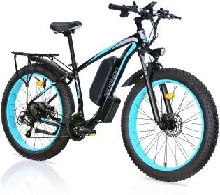 Ebike,1000W Motor,48V13Ah Battery,26 Inches,Maximum Speed 45KM (Color: Blue)
