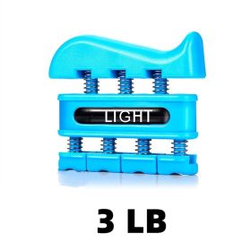 1pc Finger Trainer; Hand Grip Rehabilitation Exercise; Portable Finger Strength Training Equipment For Guitar Practice Rock Climbing Training And Phys (Color: Blue)